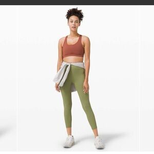 Lululemon invigorate High-Rise Tight 25"Bronze Green